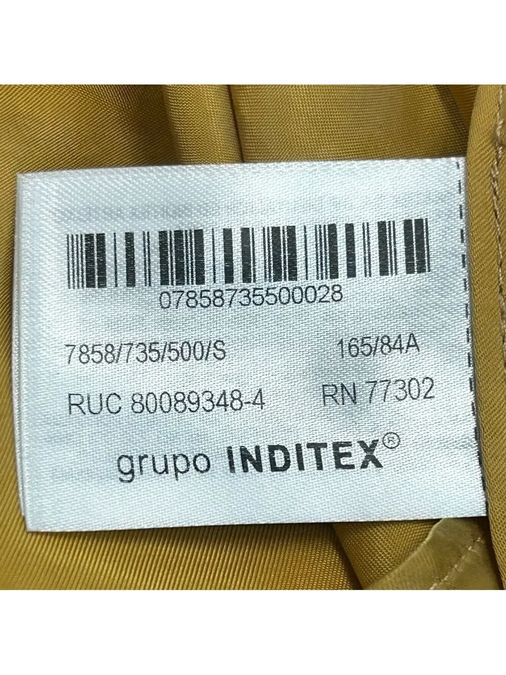 Zara studio collection mustard yellow artistic paint splatter blouse S NWOT RARE - Picture 10 of 15